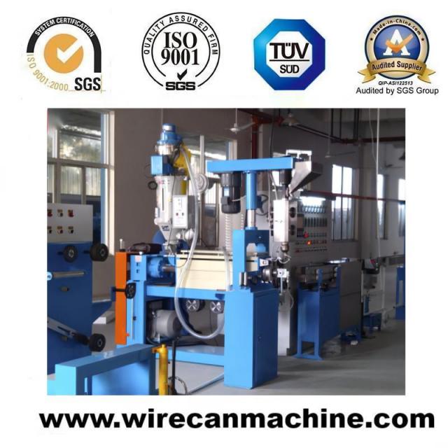 Chemical Foaming Coaxial Wire Extruder Machine 