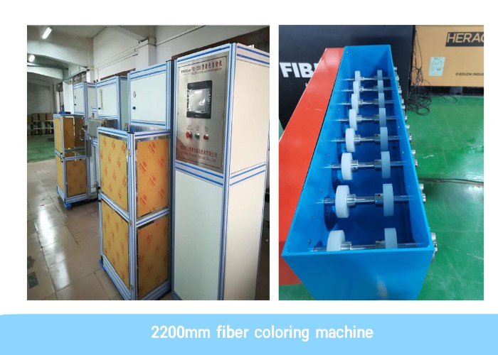Double Curing High Speed Fiber Coloring Machine 