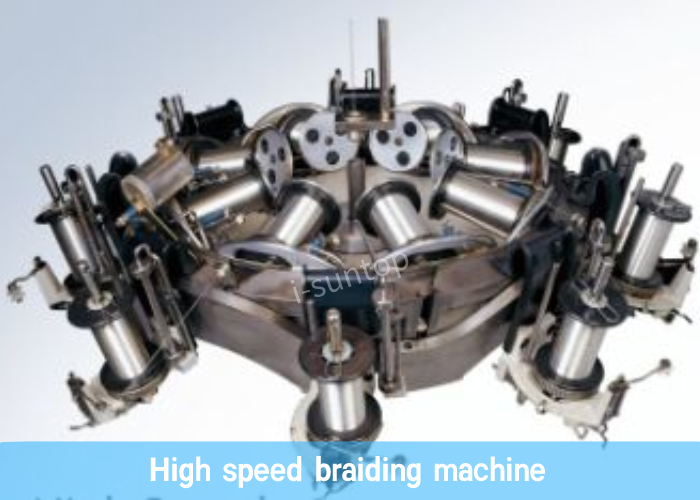 High Speed RG59 Coaxial Cable Braiding Machine